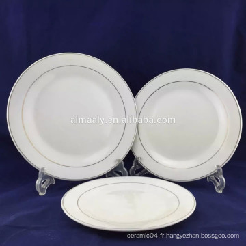 18pcs ensemble de dîner en porcelaine blanche GGK